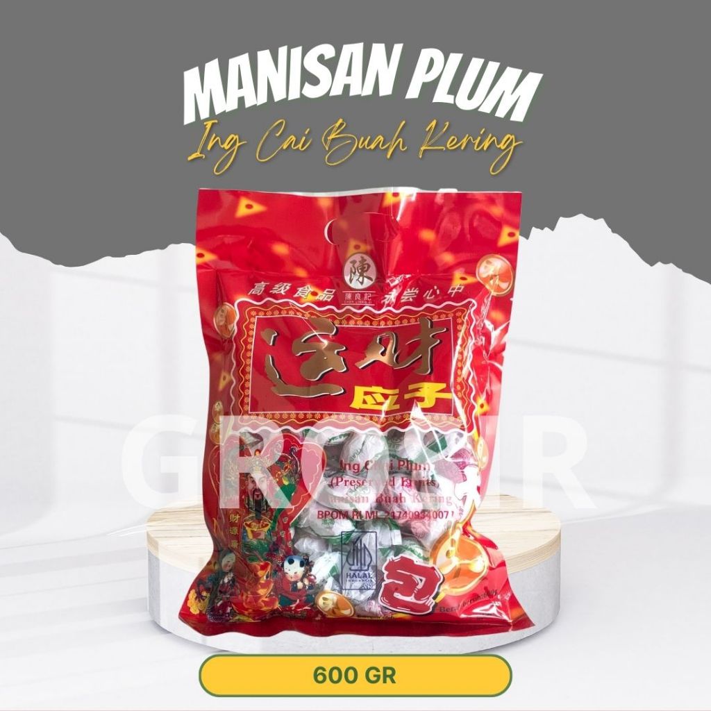 

PROMO Manisan Imlek / Buah Kering / Manisan Ing Chai Plum 600 Gr / Halal