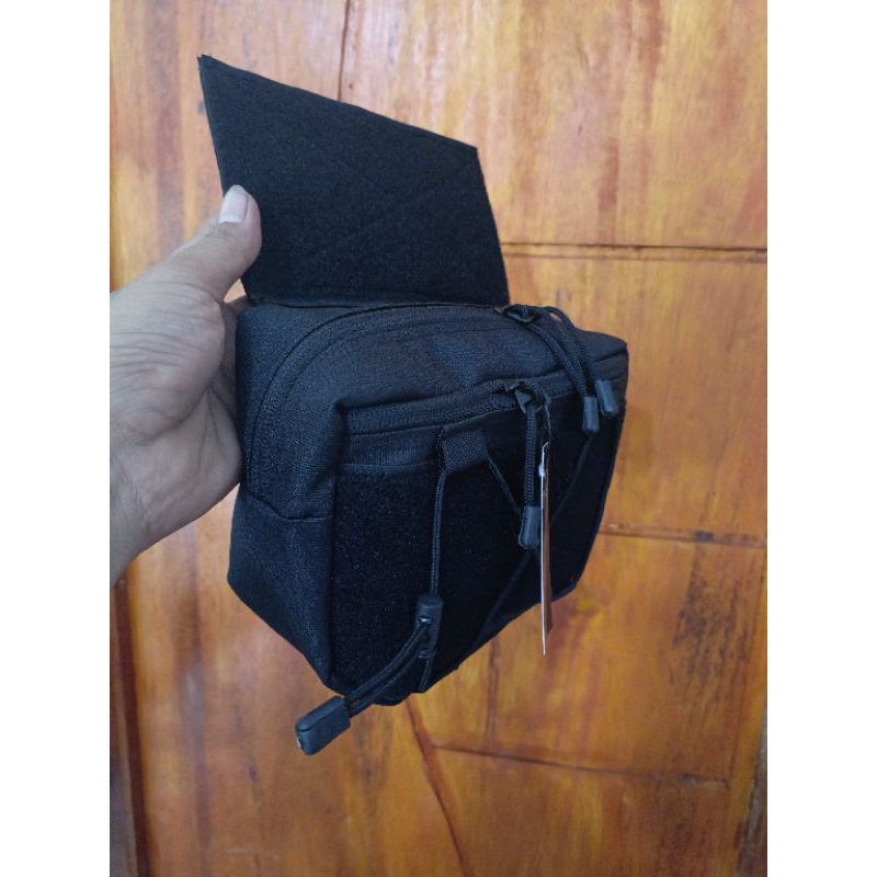 Dangler pouch tactical / pouch utiliti bodyvest tactical / tas gantung depan rompi tactical