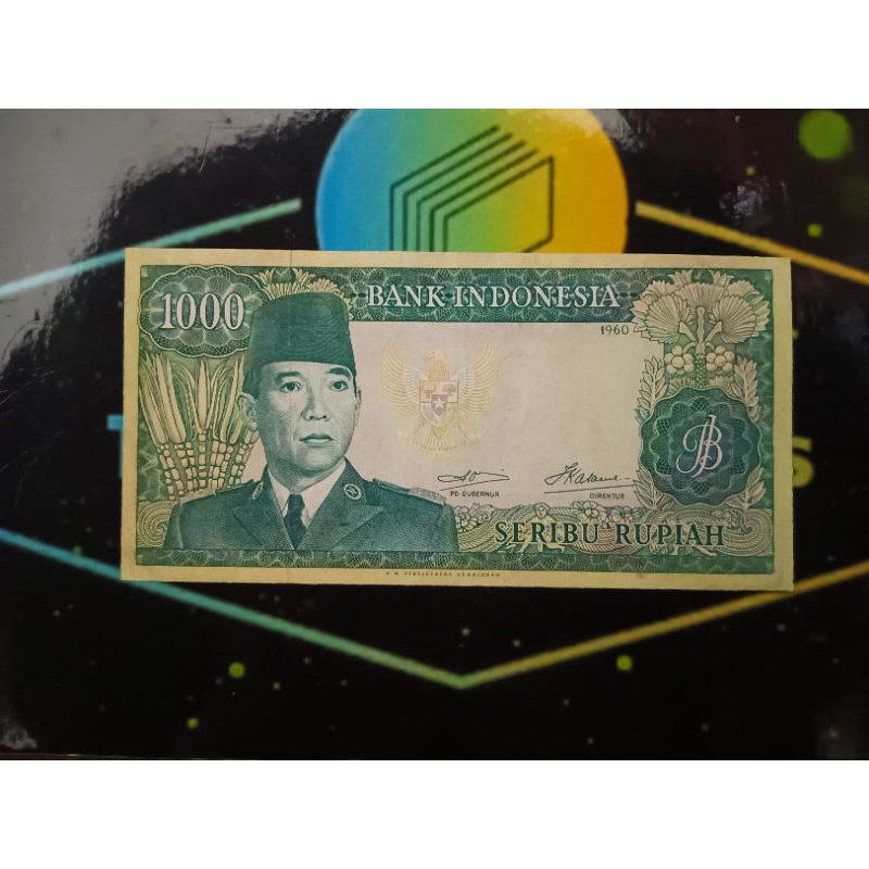 Uang Kuno 1000 Rupiah Soekarno 1960