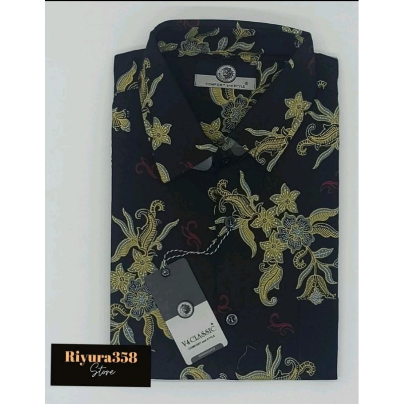 DEFECT SALE : KEMEJA BATIK LENGAN PENDEK V4 CLASSIC