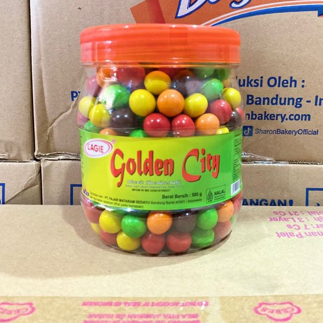 

Coklat lagie golden city biskuit coklat ball toples 500gr