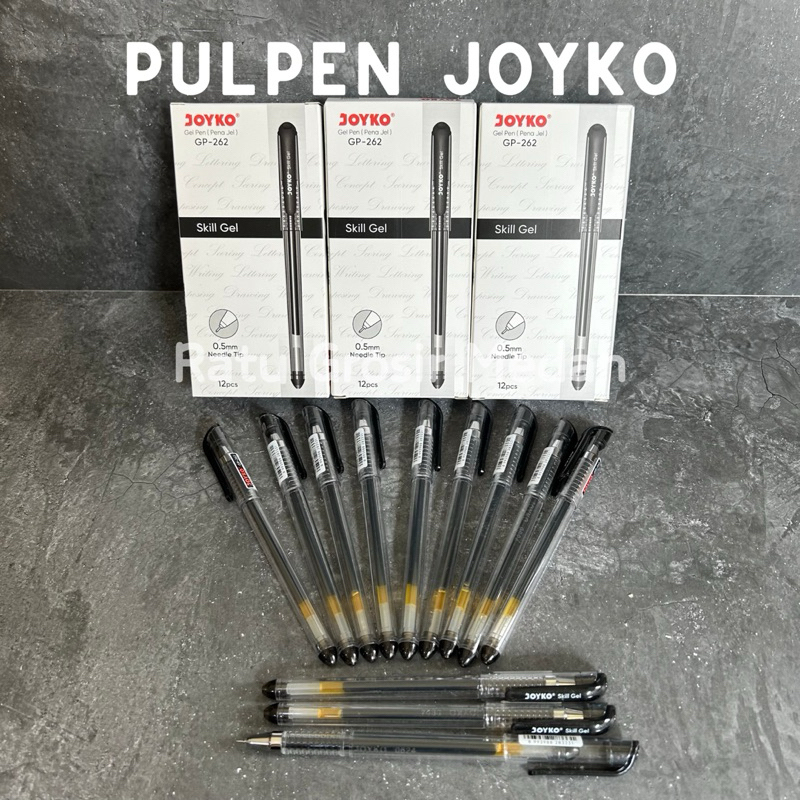 

PULPEN GEL JOYKO GP-262 SKILL GEL 0.5MM PER LUSIN ISI 12 PCS