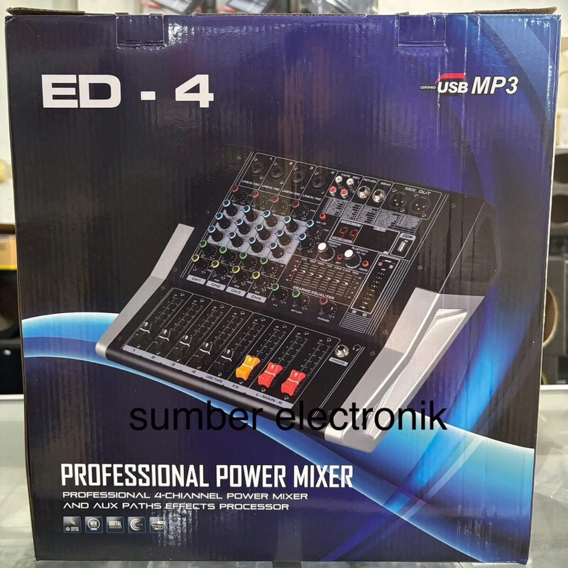 power mixer 4 BlackSpider ED4 original blackspider Amplifier