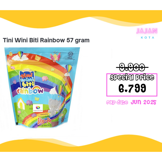 

Tini Wini Biti Rainbow 57 gram