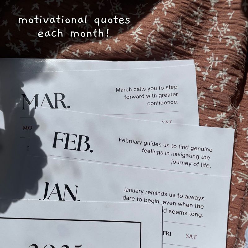 

kalender aesthetic 2025 A5