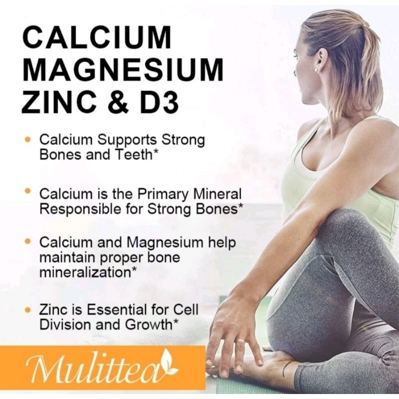 SUPLEMEN CALCIUM + MAGNESIUM +ZINC & D3