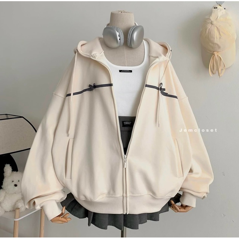 XXL Jaket Jumbo Hoodie Zipper TALI PITA Oversize - Hoodie Zipper Wanita Korean Style - Jaket Hoodie 