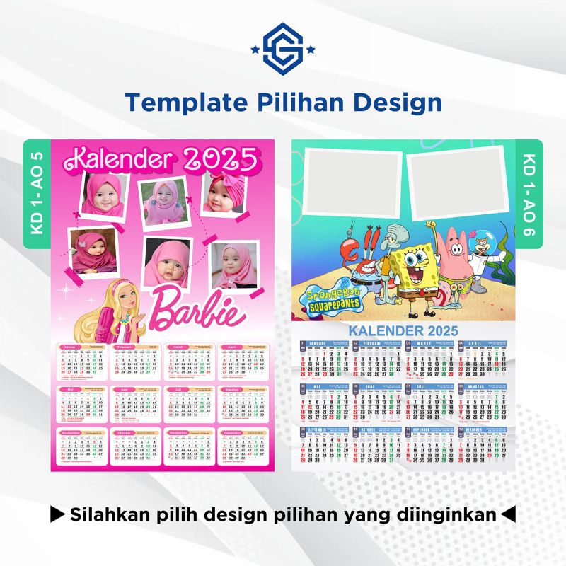 

Cetak Kalender Dinding Custom Foto Sendiri Satuan A3+ | Kalender Dinding tahun 2025