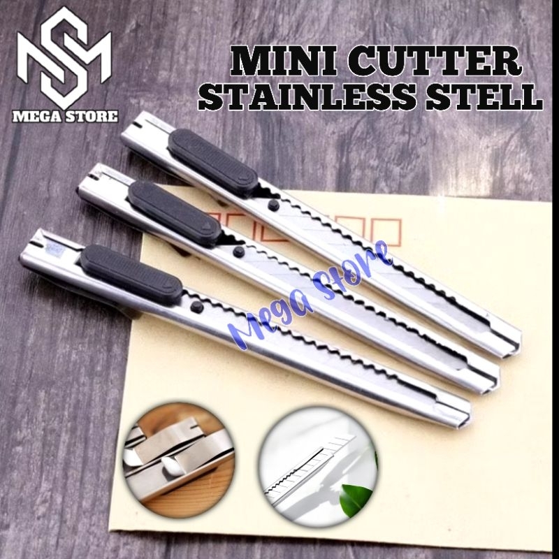 

Pisau Cutter Besi Mini 12.5 cm Stainless