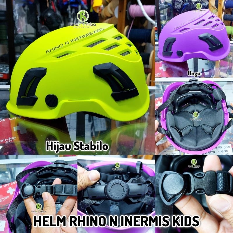 HELM RHINO N INERMIS KIDS HELM PANJAT HELM CLIMBING HELM CAVING HELM ARUNG JERAM HELM ADVENTURE HELM