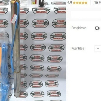 

Pompa Celup 3/4 HP 0.75 SHIMIZU SP 321K Submersible 3" Satelit Tanam