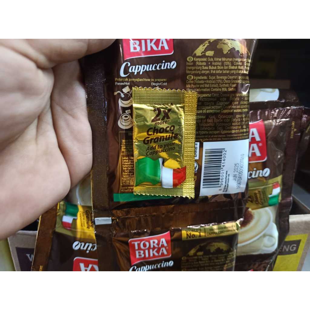 

Torabika Cappucino 1 Renceng Isi 20gr X 10 Sachet