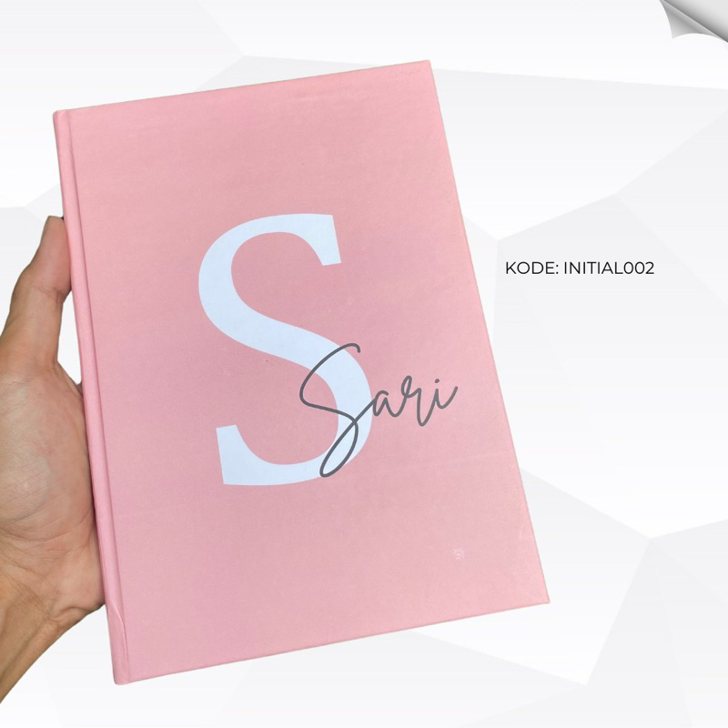 

buku catan A5 custom inisail nama warna hardcover isi 100 lembar bookpaper polos