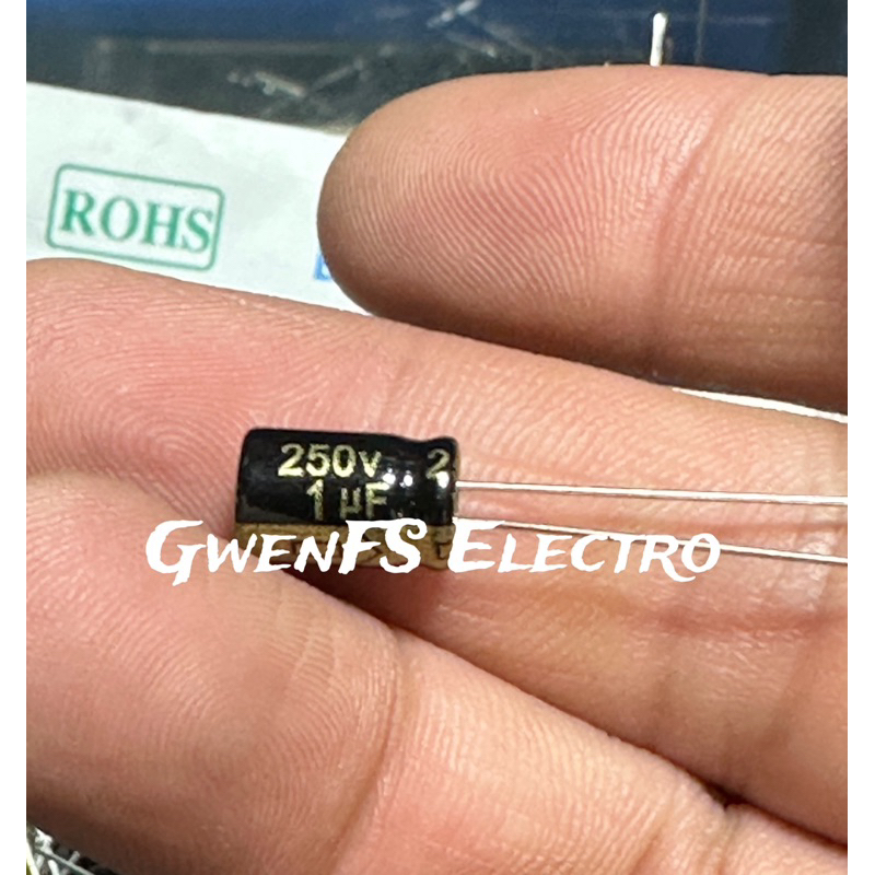 Elco OMR 1UF 250V Elko 1 UF 250 V OMR Capasitor Kapasitor