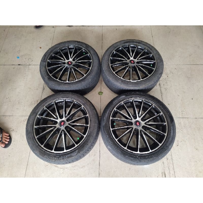Velg Mobil Bekas VOSSEN Ring 16 Lebar 7,5 Lubang Baut 5 Ban 195 50 R16