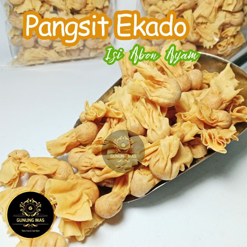 

PANGSIT EKADO ABON AYAM 250 gr (Merk SARIKAYA) / kue kering isi abon ayam