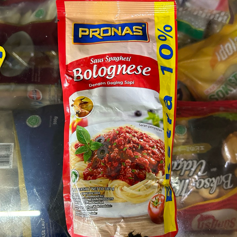 

Pronas Saus Bolognese Beef 310gr