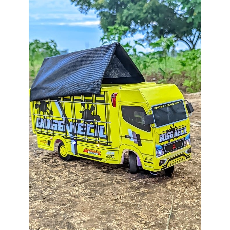 mainan anak/miniatur truk/truk oleng/miniatur truk oleng termurah/miniatur truk variasi lampu/miniat