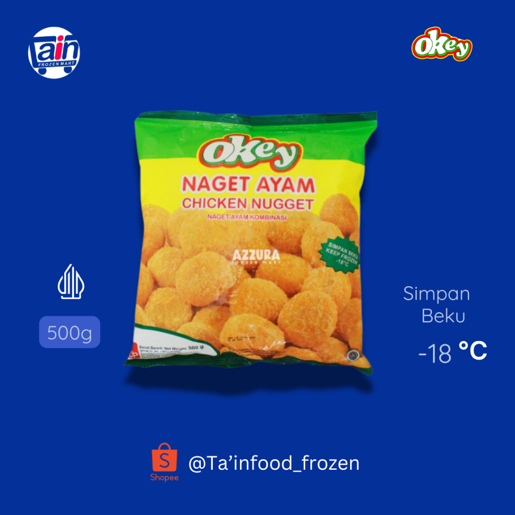 

OKEY Nugget Ayam 500gr | chicken naget ayam Kombinasi