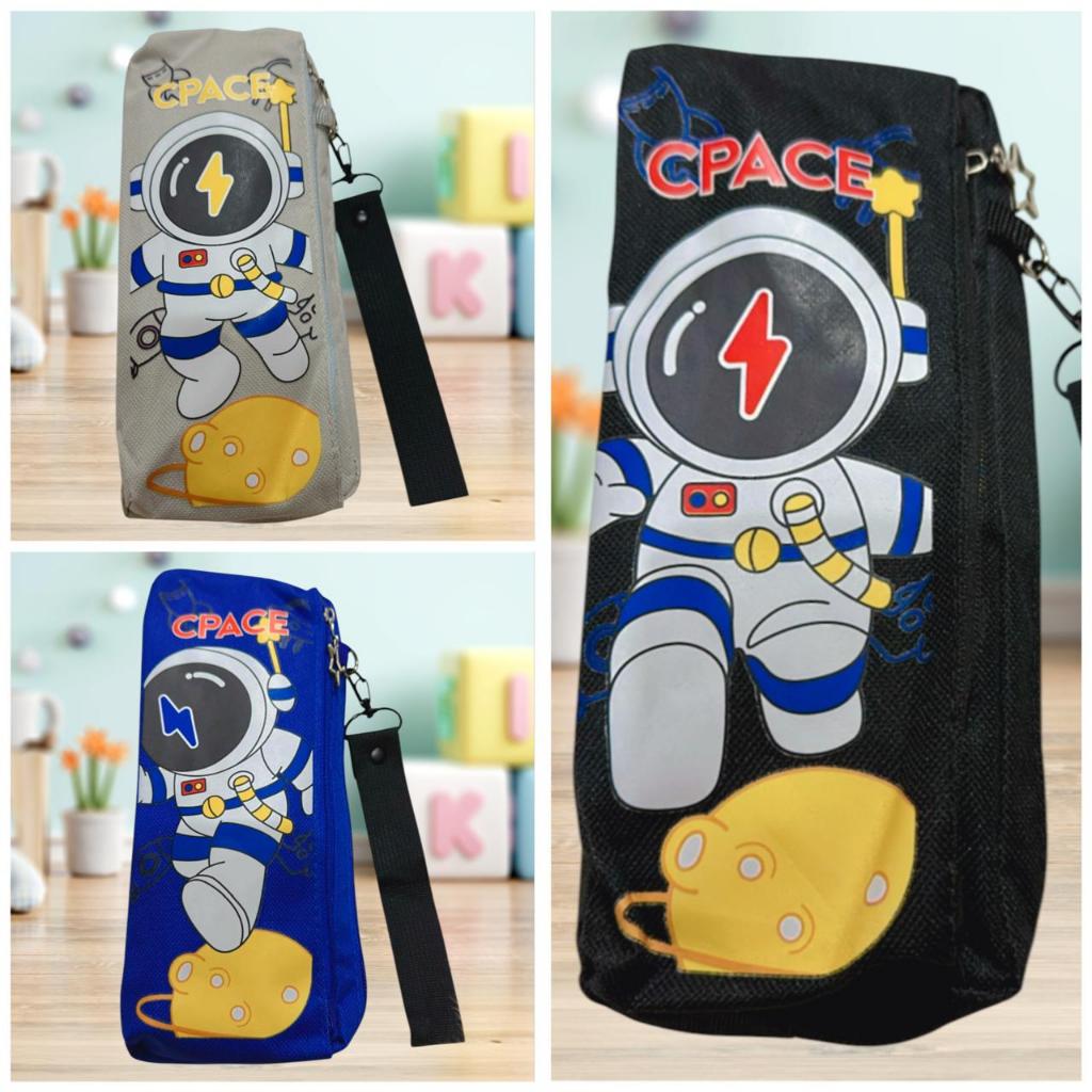 

Kotak Pensil Pencil Case Tempat Pensil Anak Sekolah Kartun Canvas Kanvas Kain Astronot
