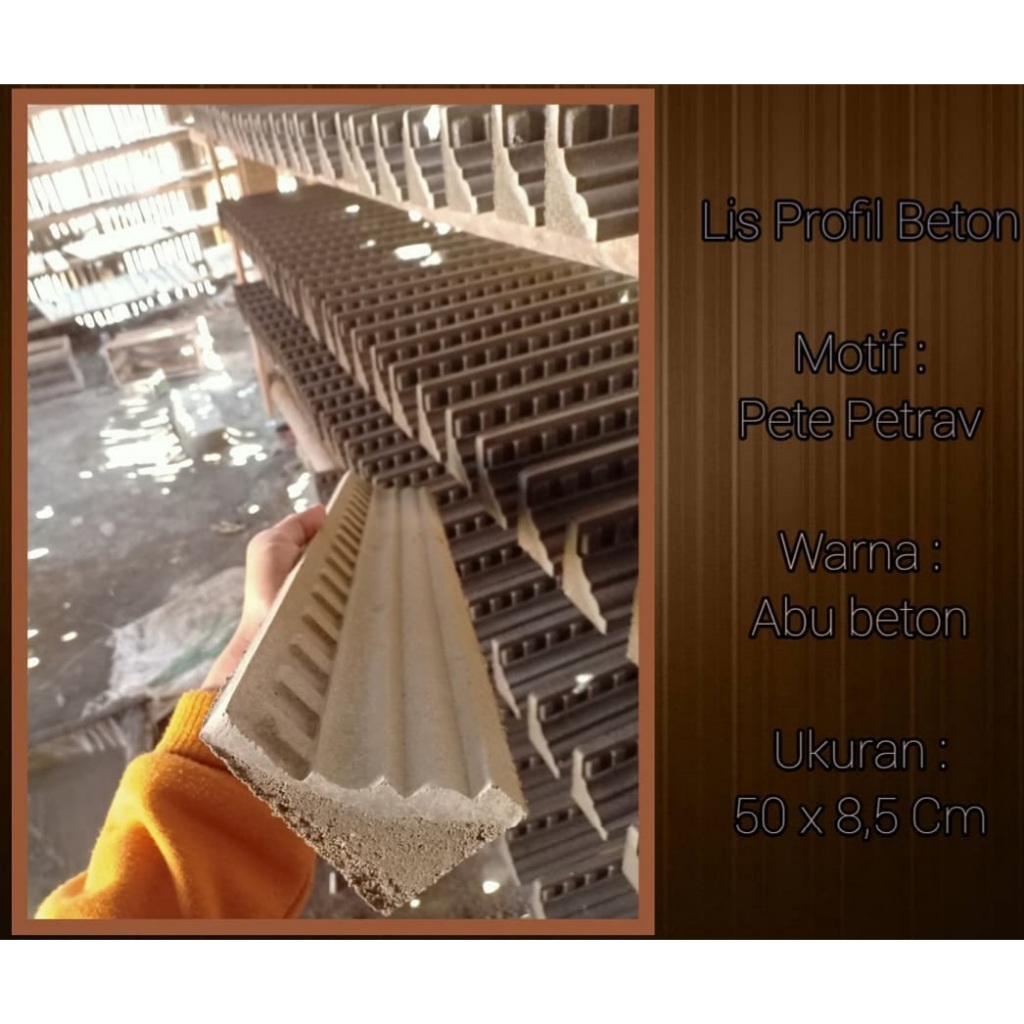List Profile Beton Aneka Ukuran Minimalis ART ROSTER