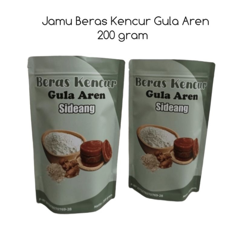 

Jamu Beras Kencur Gula Aren Bubuk 200 gram