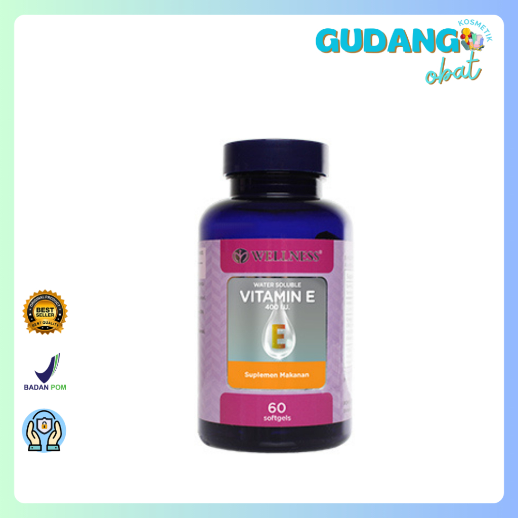 WELLNESS NATURAL VITAMIN E 400 IU WATER SOLUBLE 60'S - VITAMIN E 400 IU
