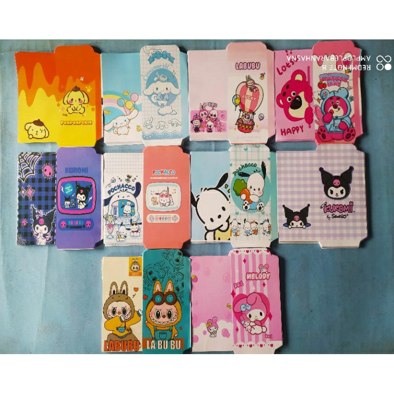 

Amplop Jumbo Labubu, sunsiro,&lotso 100 lembar (free plastik, bisa Cod)