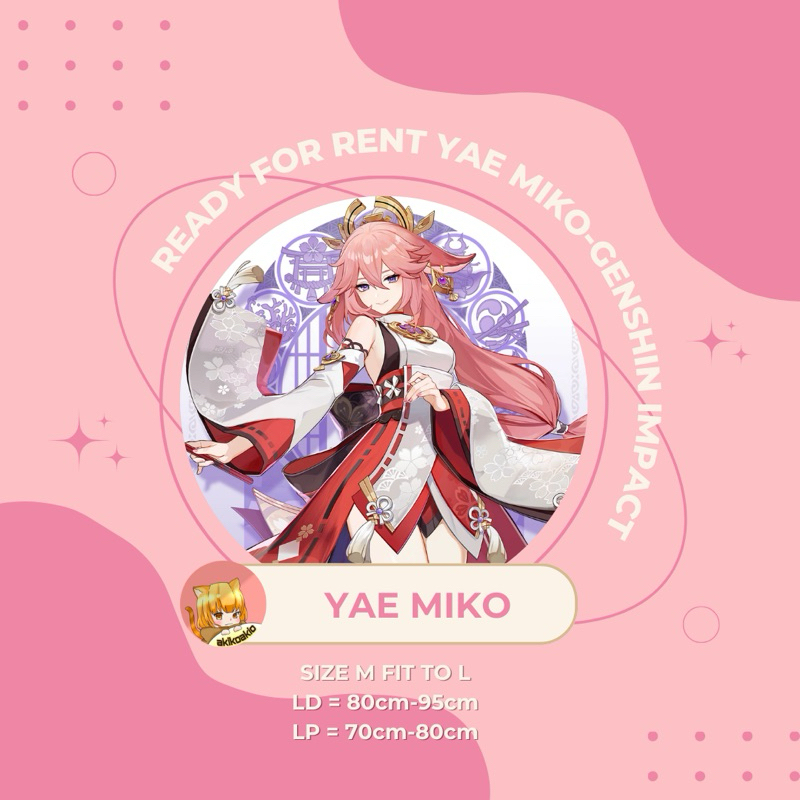 READY FOR RENT Yae Miko Genshin Impact Costume Cosplay