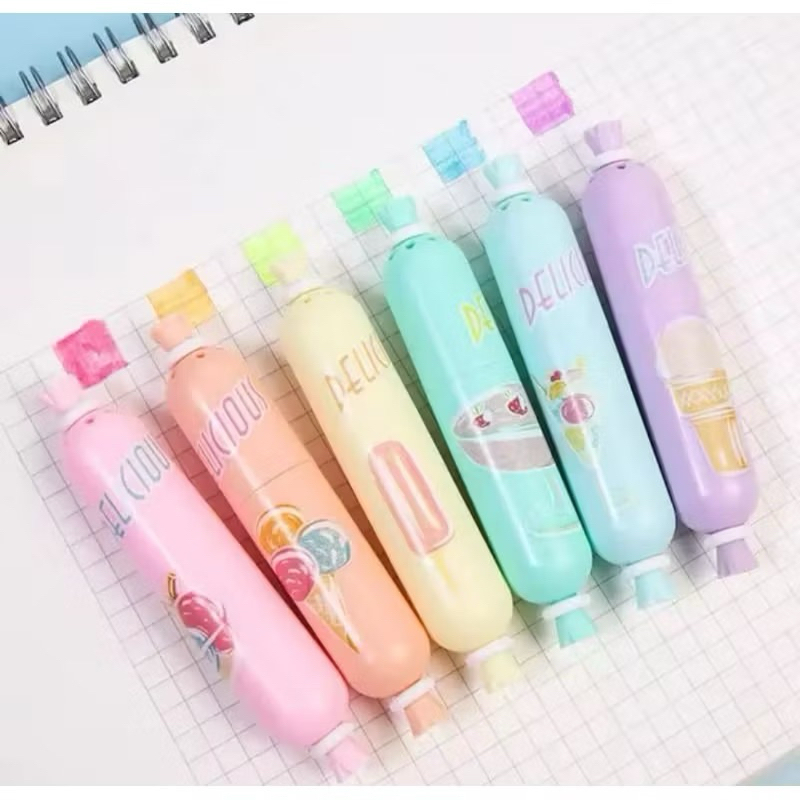 

Stabilo Lucu Bentuk Sosis 1 Set 6 Pcs Warna Highlighter SH