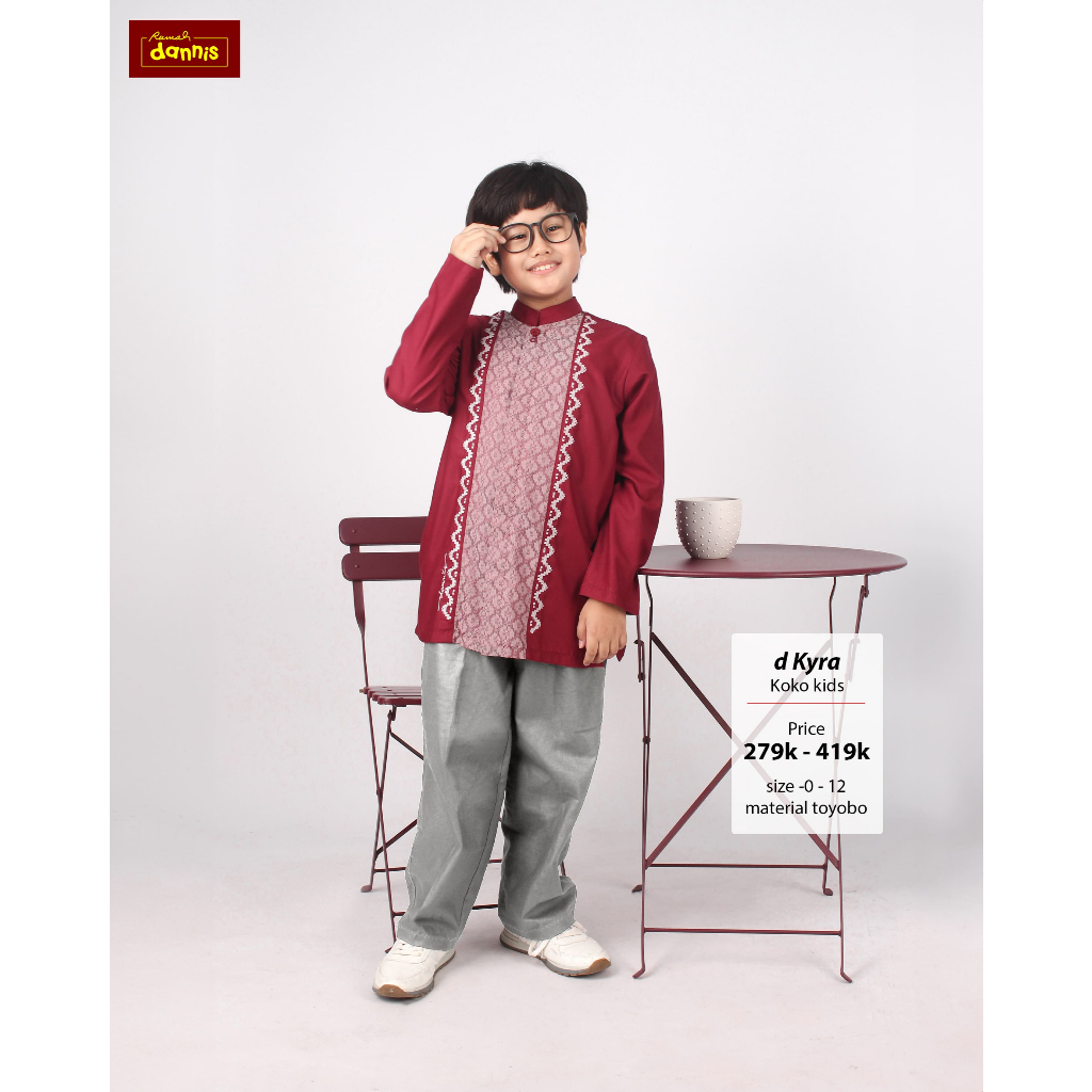 Sarimbit Dannis TA D'Kyra Anak Laki-Laki Size 0,1,2,3,4,5,6,7,8,9,10,11,12