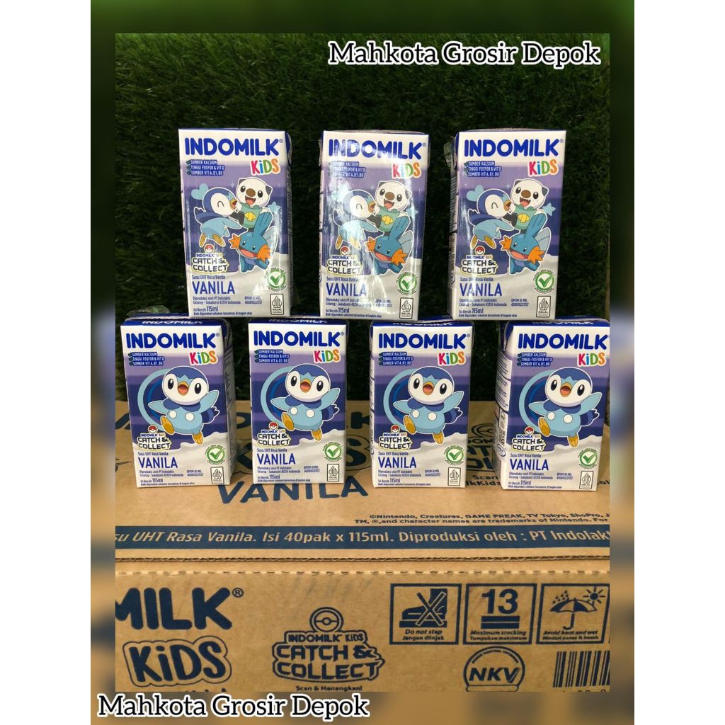 

GROSIR 1 KARTON INDOMILK KIDS VANILLA 115MIL - ISI 40