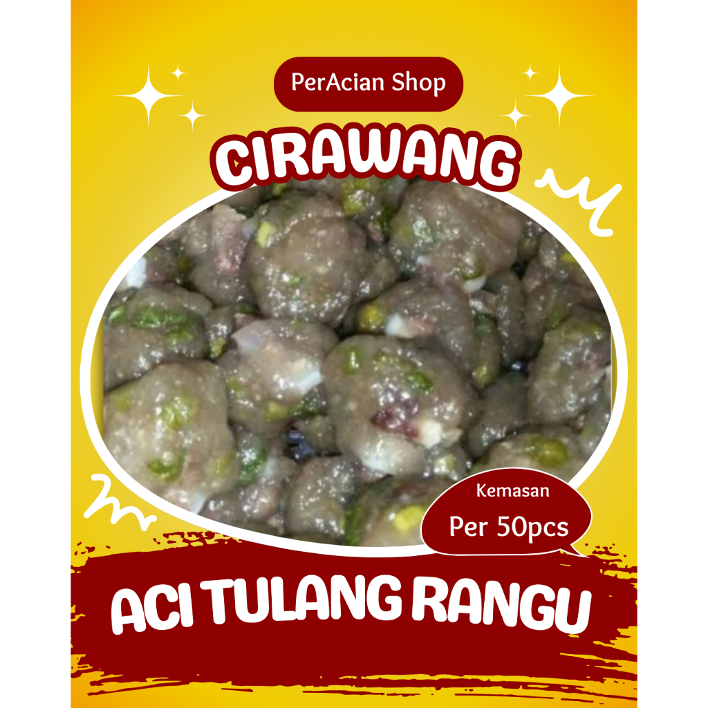 

Cirawang | Aci Tulang Rangu | kemasan 50 pcs