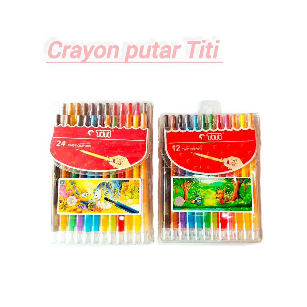 

Veiso_Twinst Crayon TI-CP-24T-12T/ Twist Crayon Putar 24 Warna - Set