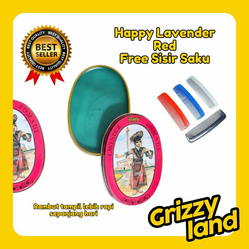 Free Sisir Saku Happy Lavender Pomade Brilliantine - Setipe dengan Rita Tokyo Night Vycaris Lavender