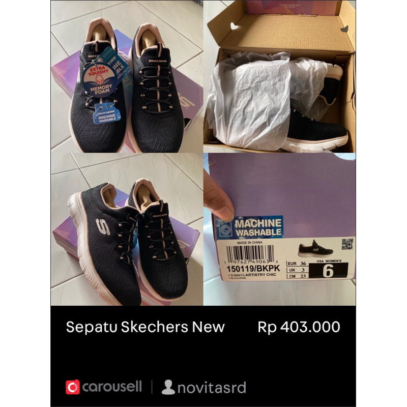 Sepatu Skechers New Machine Washable