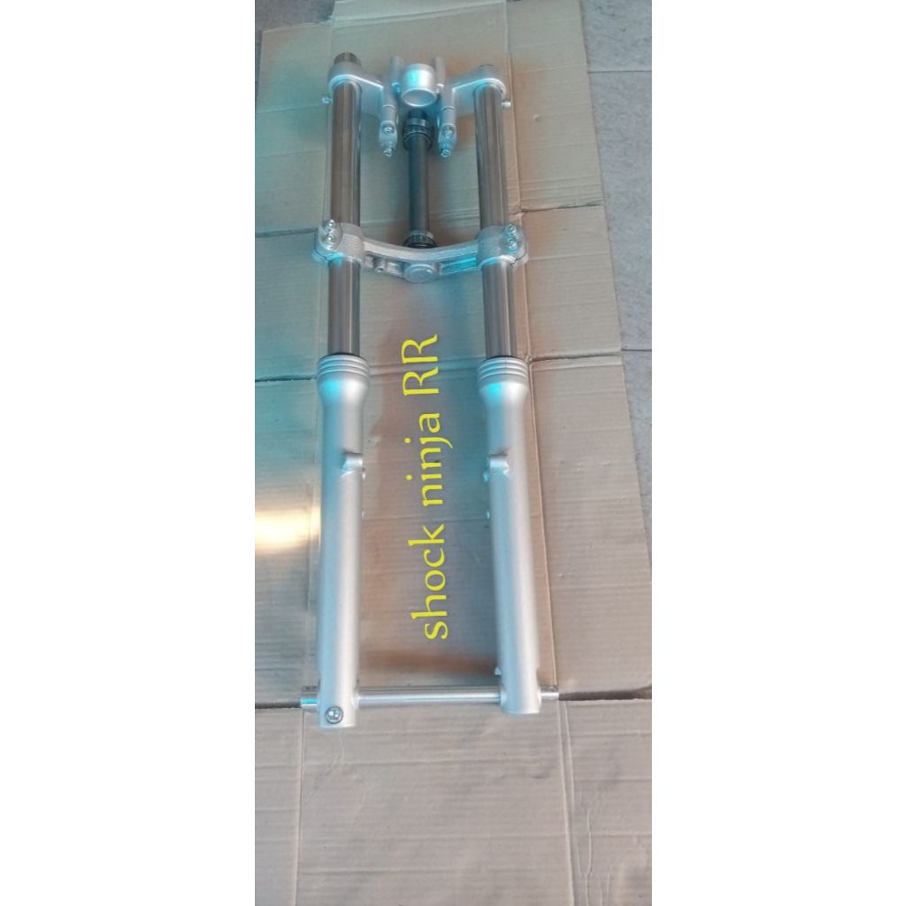 shock depan skok depan ninja rr pnp honda bottom silver
