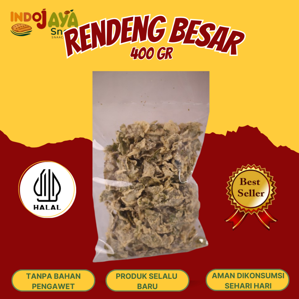 

Keripik rendeng keripik daun pegagan 400 gr