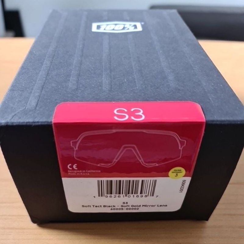 Kacamata 100% S3 Soft Tact Black