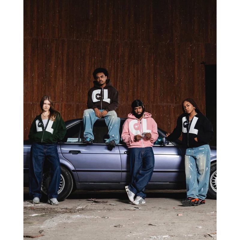 Zip cdl pink atau black size xl