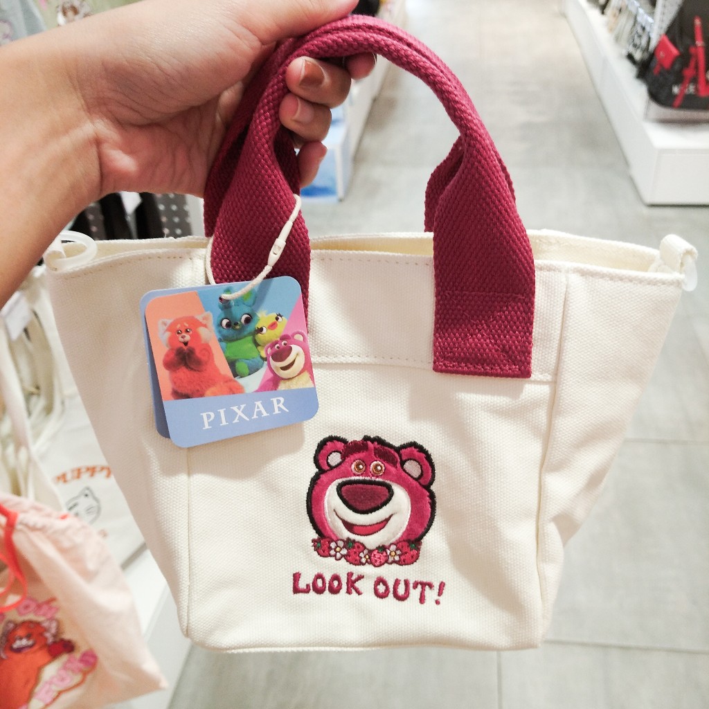 LOTSO MINI TOTE BAG CUTE PINK TAS JINJING KECIL FASHION ANAK PEREMPUAN WANITA KARAKTER DISNEY