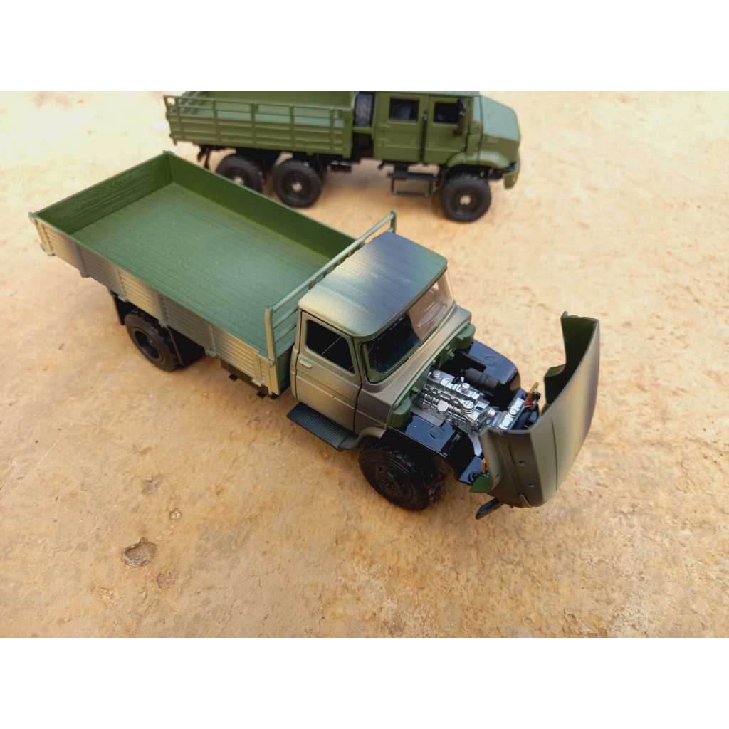 Miniatur Diecast Mobil Truk Militer Army Truck Bahan Alloy