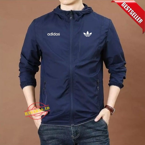 Jacket Waterproof Pria Casual