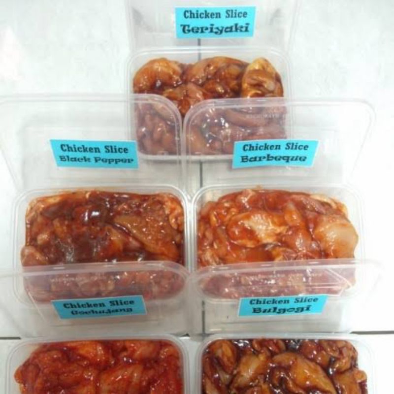 

CHICKEN SLICE MARINATED AYAM SLICE MARINASI BBQ/BULGOGI/TERIYAKI/BLACKPEPPER