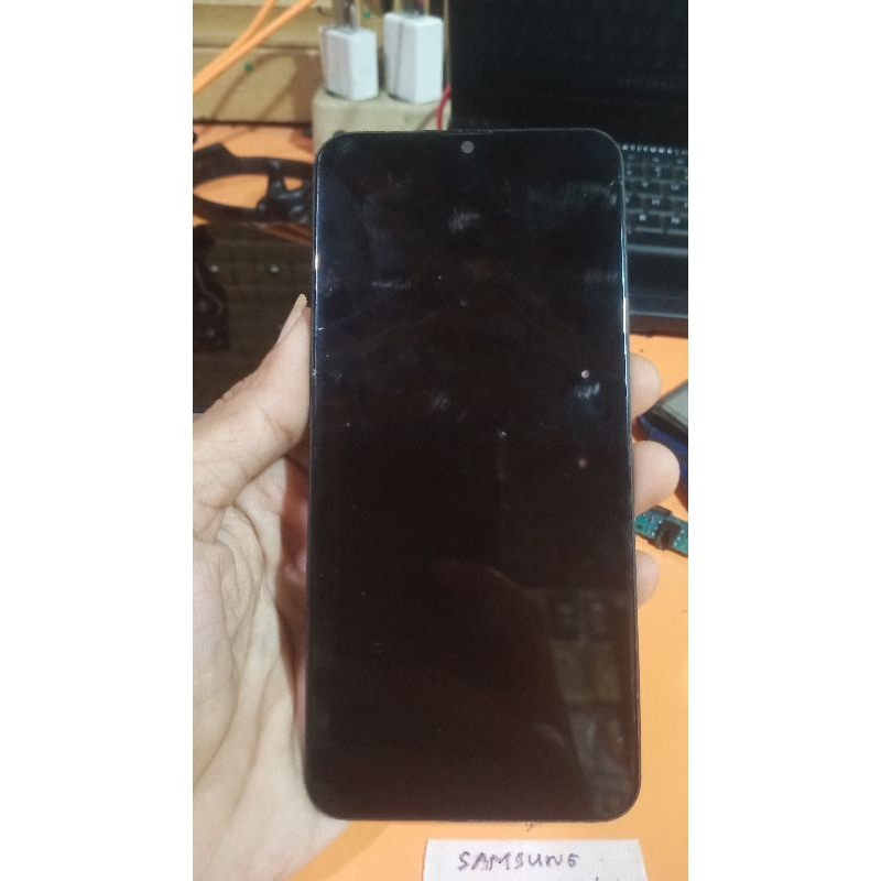 lcd+frame+on off samsung M20 ori100% copotan