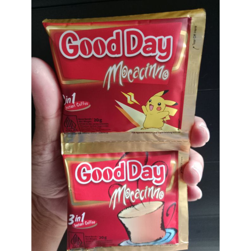 

Good Day Mocacinno 3in1 1Renceng isi 10 Sachet