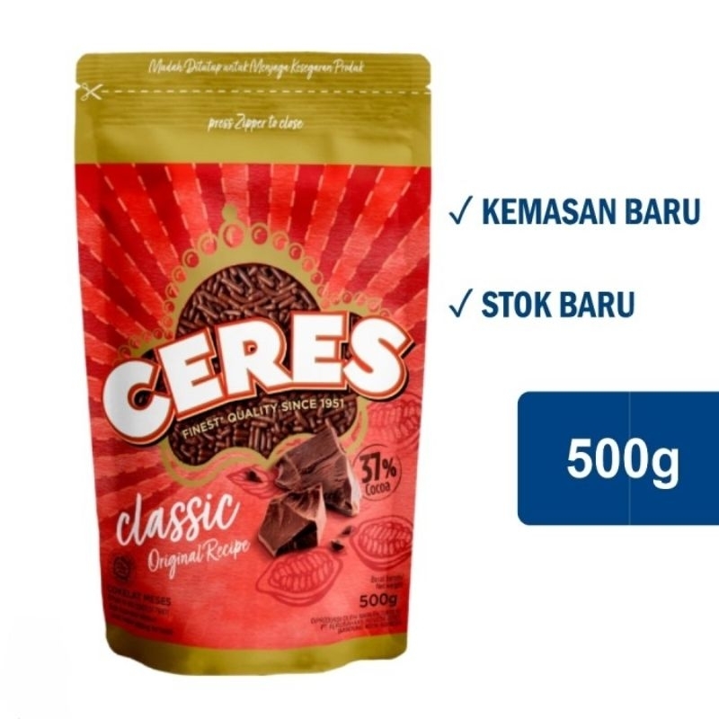 

Ceres Coklat Meses / meises coklat Hagelslag Ziplock 500 gram