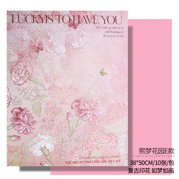 

Flower Wrapping Paper Motif Lucky to Have You Premium / Kertas Buket Bunga Kado / Korean Paper Wrap