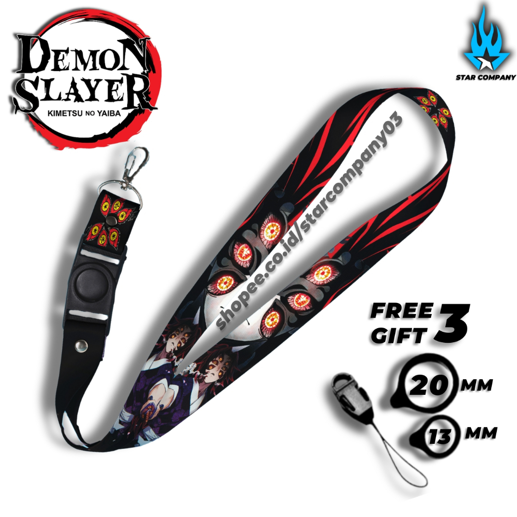 

LANYARD KOKUSHIBO DEMON SLAYER KIMETSU GANTUNGAN HANDPHONE & UNUK ID CARD