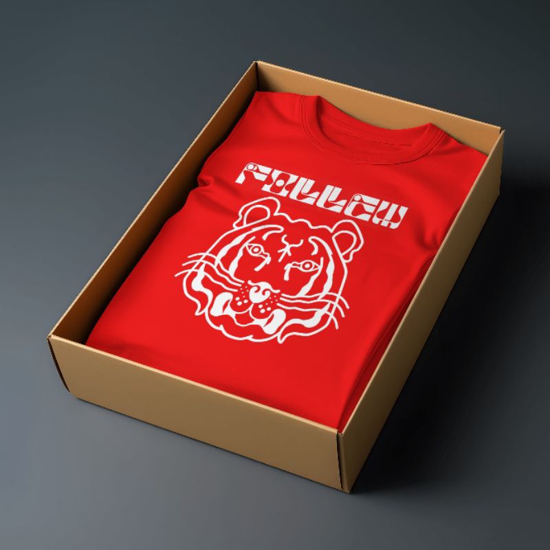 Follew 019 Kaos Distro Original Pria Wanita Unsiex fol lew Harimau katun combat premium